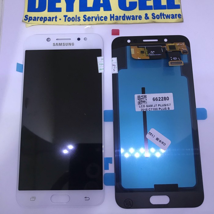 LCD TOUCHSCREEN SAMSUNG J7 PLUS C701 OLED FULLSET