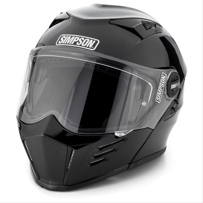 [New Ori] Simpson Darksome Metal Black  Helm Full Face  Helm Simpson Original Terbatas