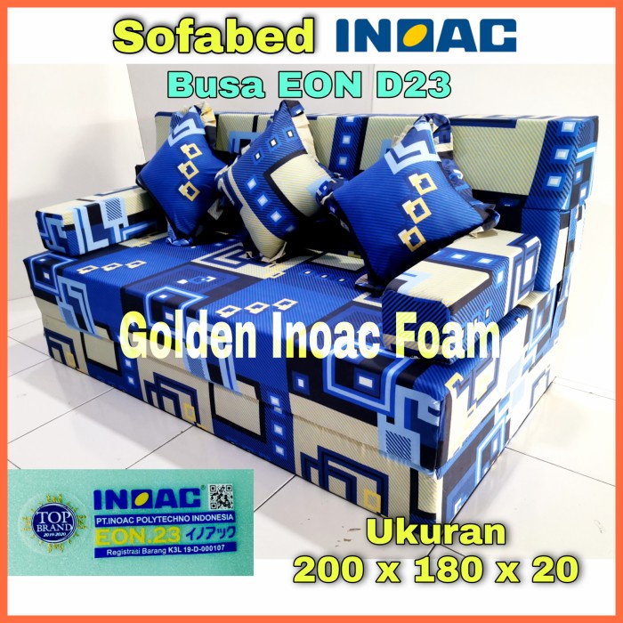 Terlaris Sofabed Inoac 200X180X20 D23 - Sofabed No.1 - Garansi 10 Tahun