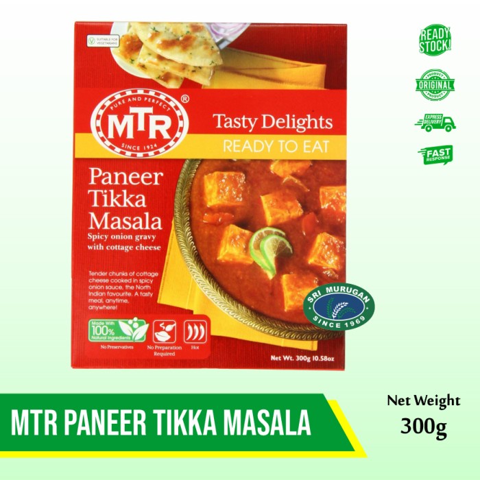 

*#*#*#*#] MTR PANEER TIKKA MASLA READY TO EAT 300G