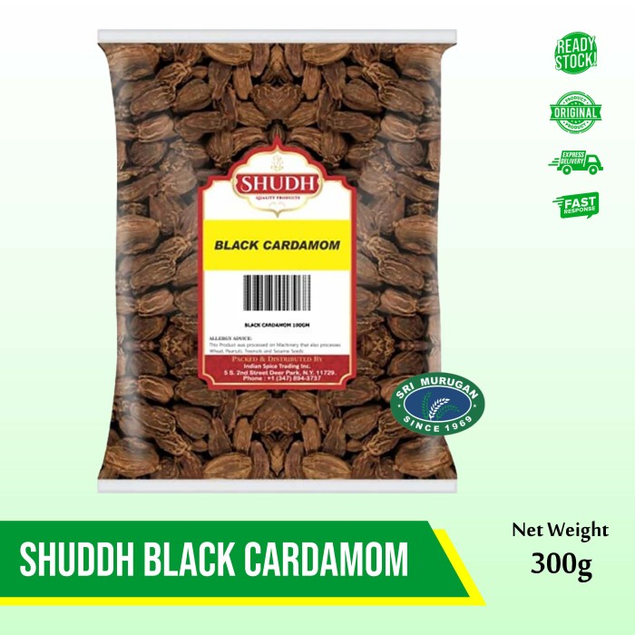 

*$*$*$*$] SHUDDH BLACK CARDAMOM 500 GM