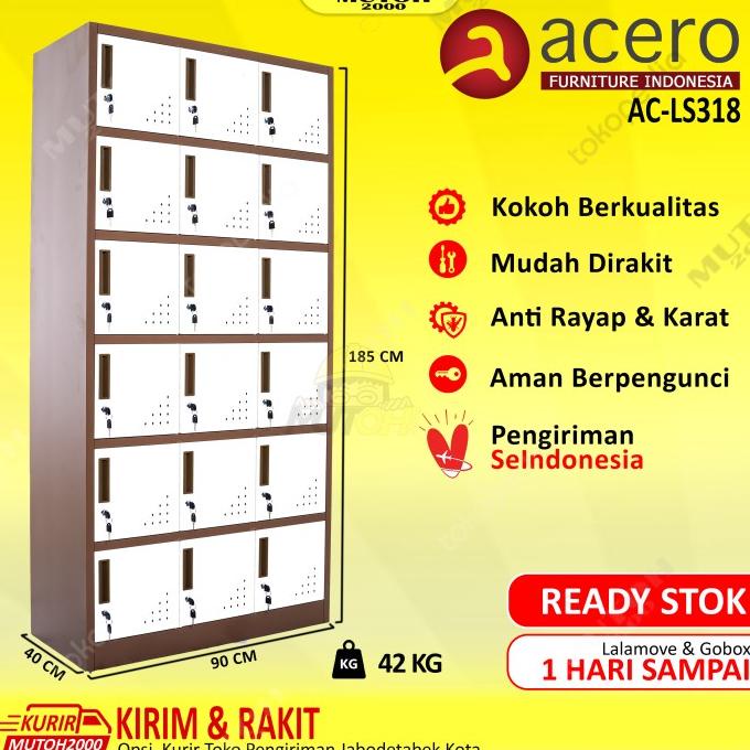 

Terbaru Acero Ac-Ls318 Locker Besi 18 Pintu Loker Besi 18 Pintu Stok Terbatas