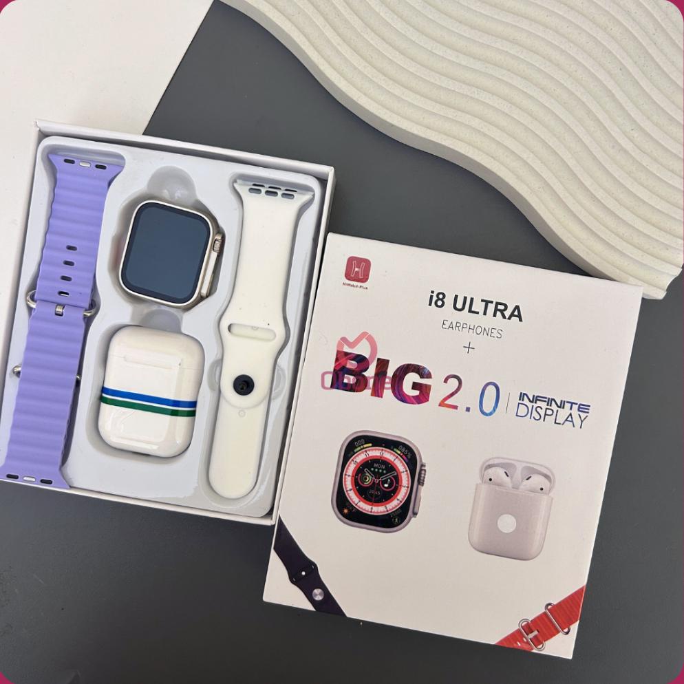 Termurah Smartwatch I8 S8 Ultra Series 8 Ultra Original + Ipods Paket Tws  Komplit 2 Tali Ocean Dan 
