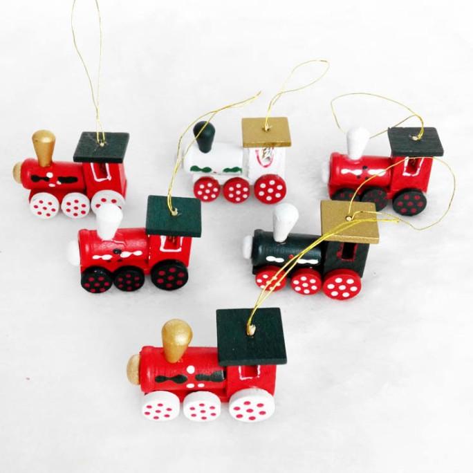 

New Gantungan Pohon Natal Kereta Santa Set 6 Hiasan Kado Anak Dekor Natal Pengiriman Cepat