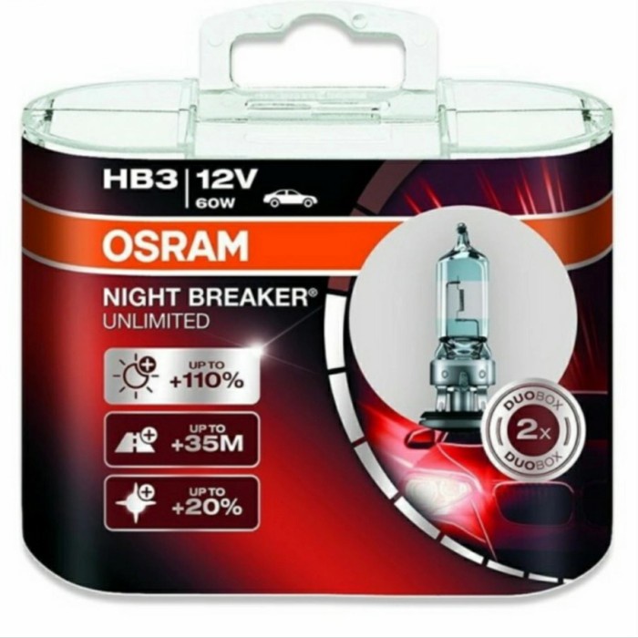 BOHLAM OSRAM HB3 NBR NBU NIGHT BREAKER UNLIMITED 12V 60W ORIGINAL ORIGINAL