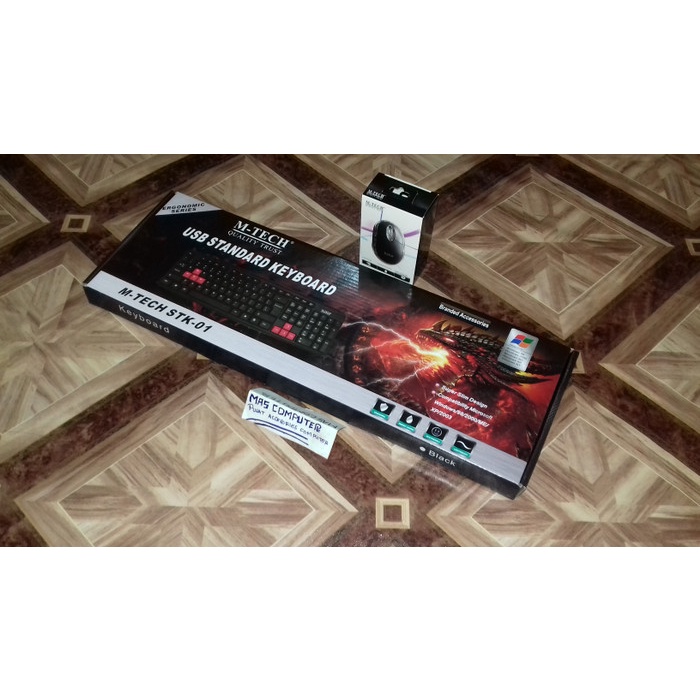 KEYBOARD MOUSE USB MTECH /PAKET KEYBOARD+MOUSE MURAH ORIGINAL