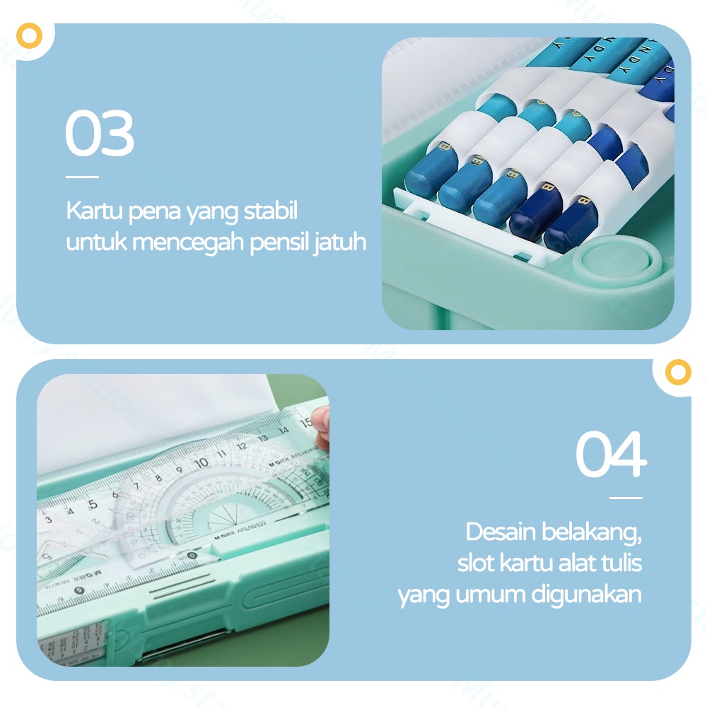 

Mumystation Kotak Sil Anak Tempat Sil Multifungsi Motif Storage Box Lapisan Ganda Tunggal Dengan