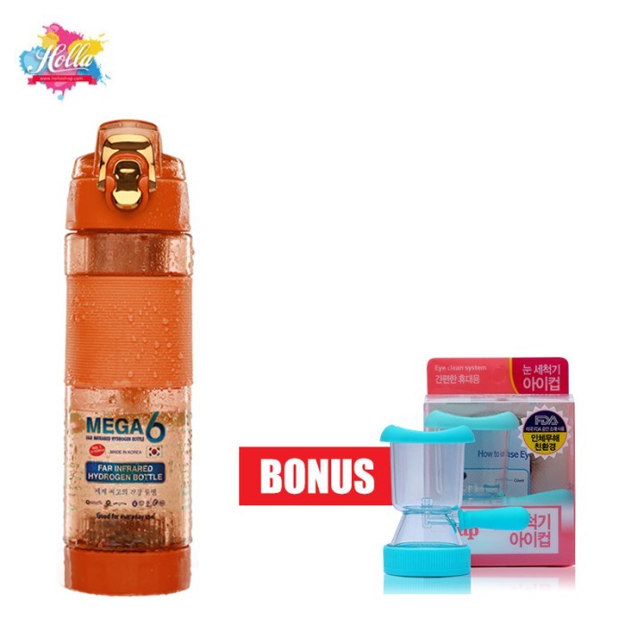 Risti Botol Minum Mega 6 Far Infrared Hydrogen Water 600Ml Single