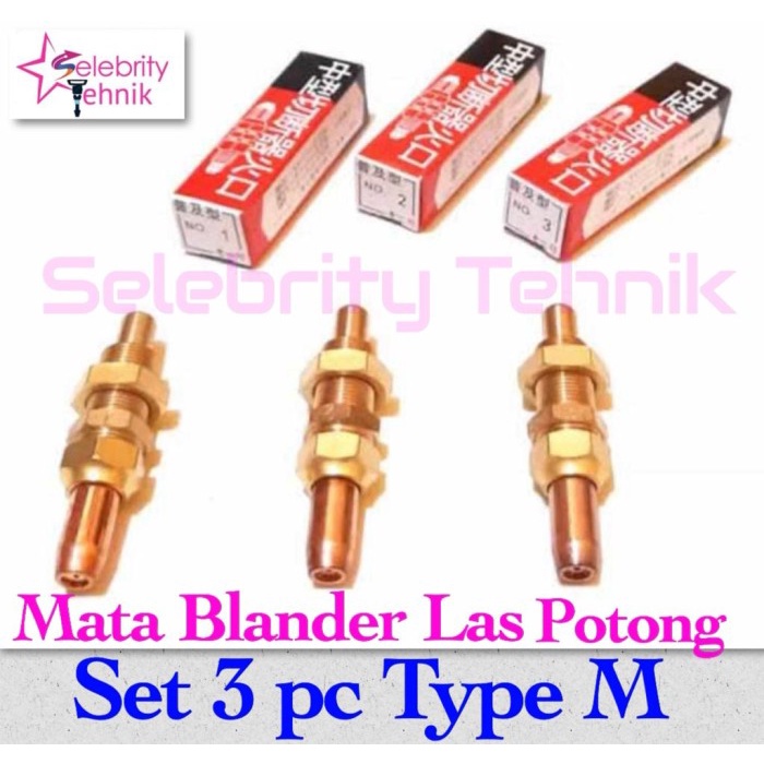 MATA CUTTING / BLENDER LAS POTONG TYPE M SET 3PCS