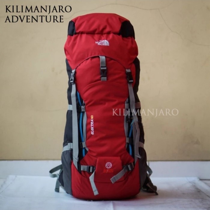 {Shop} Tas Gunung TNF Elektra 60 L - Carrier TNF Elektra - Keril Elektra 60L - Merah Murah