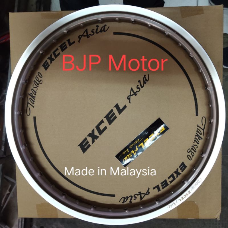 Velg Takasago Excel Asia ring 14 Titanium 36 Hole - Pilihan Ukuran, Ringan, Kuat, Tahan Benturan