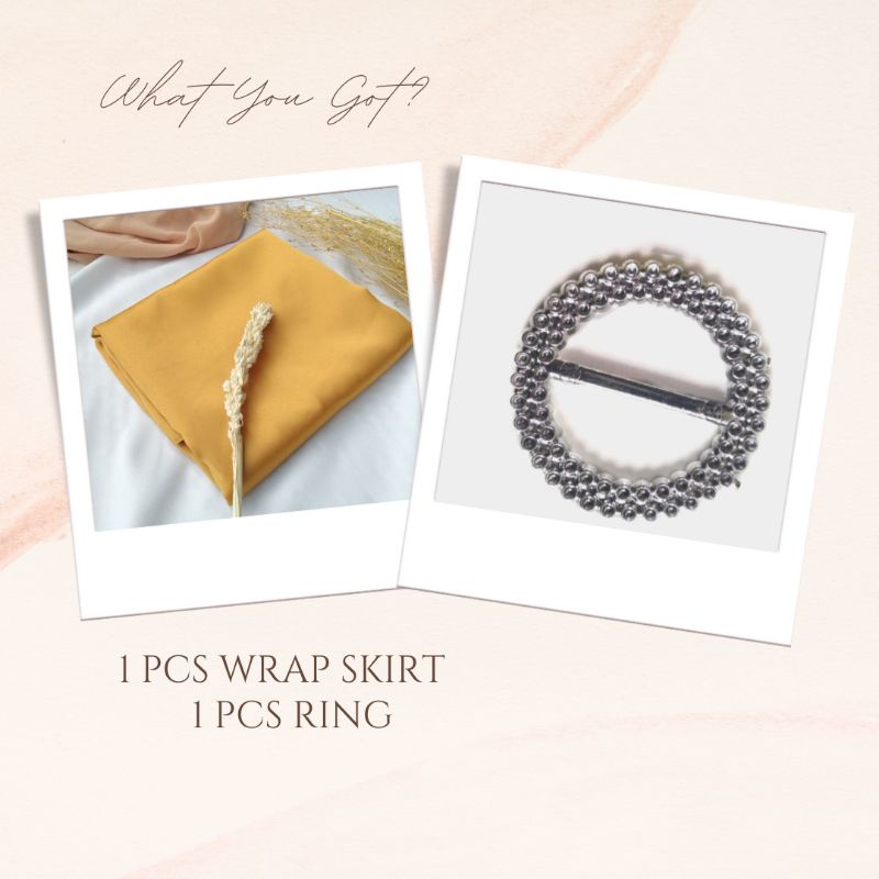 Satin Wrap Skirt Pareo Skirt Rok Lilit Satin