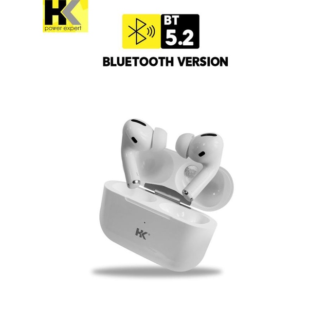 Original Hk Pods Pro Tws Earphone Bluetooth 5.2 Extrabass Free Silikon Kualitas Premium