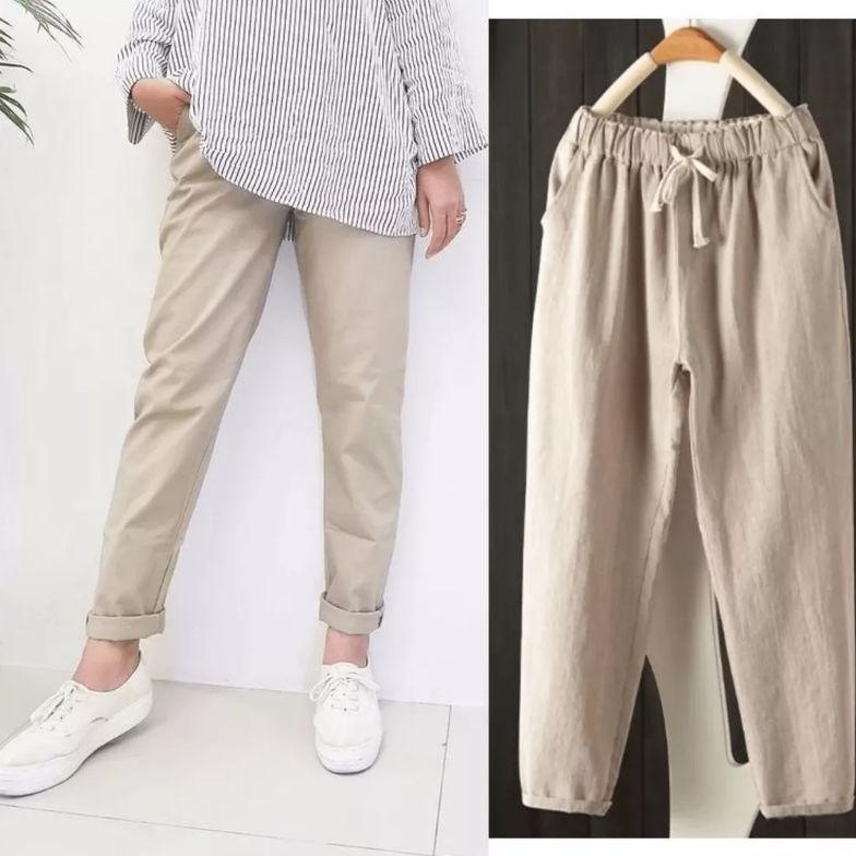 PREMIUM Celana Pria Linen Panjang Premium//Linen Long Pants//Celana Pantai ready