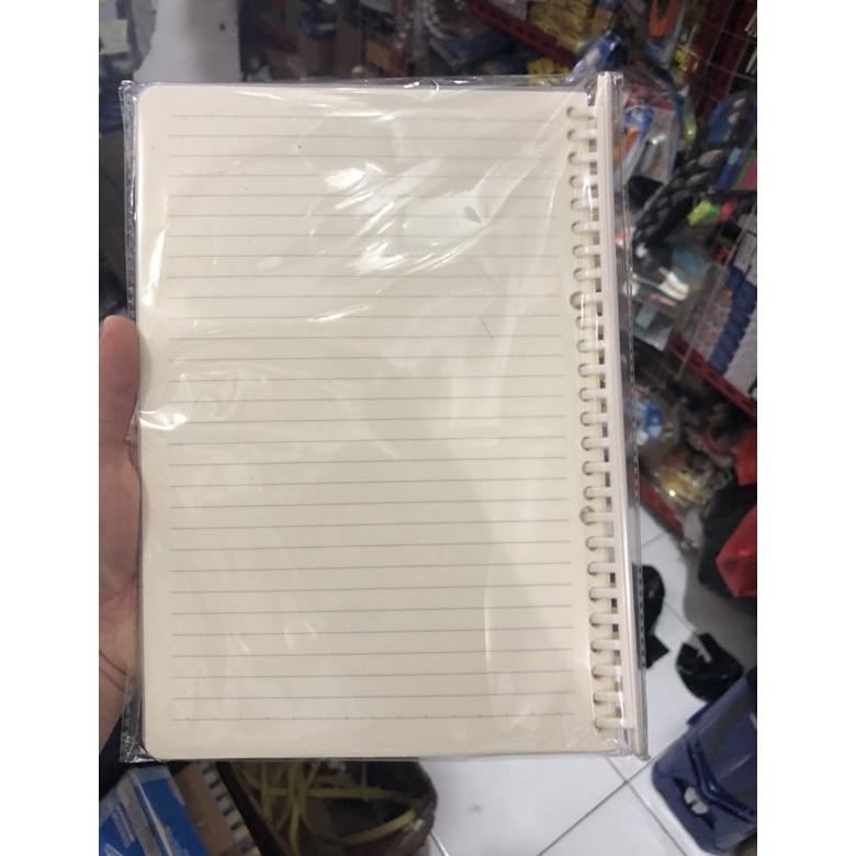 

Miliki - map binder looseleaf transparan ring putih B5 atau a5 kokuyo style ring putih gading wengu 7001 atau 8001 !!