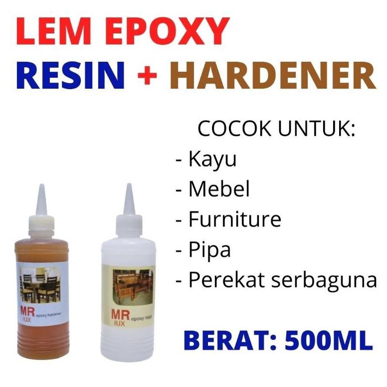 

Update - Lem EPOXY Resin Hardener MR LUX Kemasan 320 gram per Set ,.