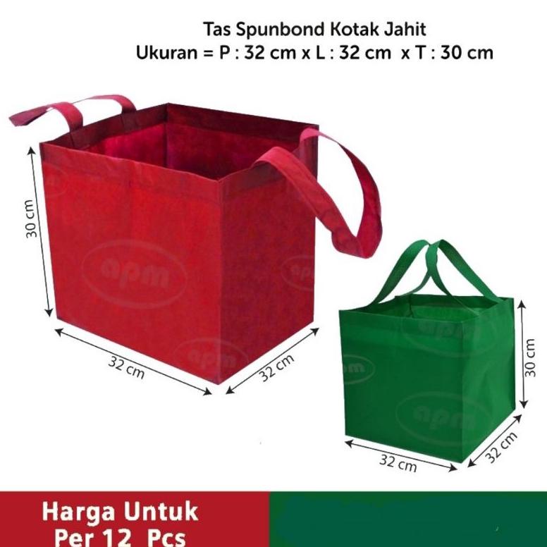 

Hot - Tas Spunbond Kotak Ukuran 32X32X30 (Tas Jahit) !