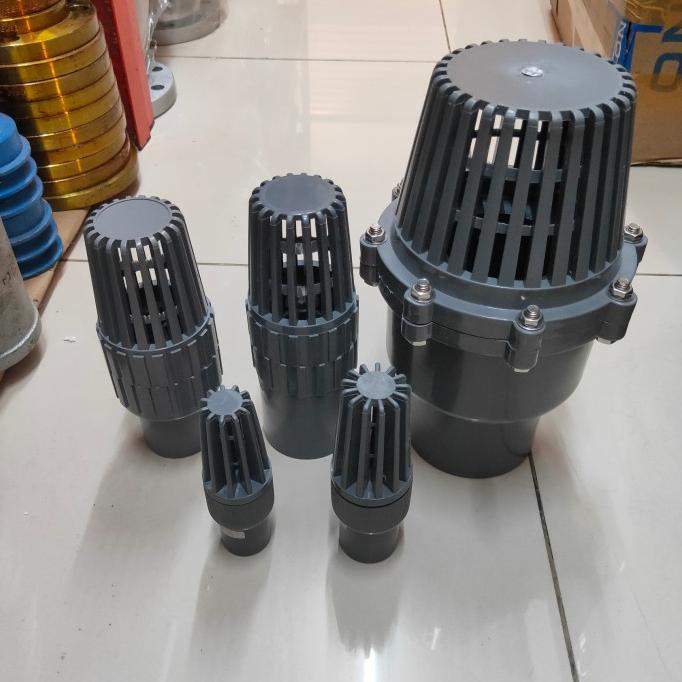 Foot Valve Tusen Klep Pvc 4 Inch Polos Merk Kdj