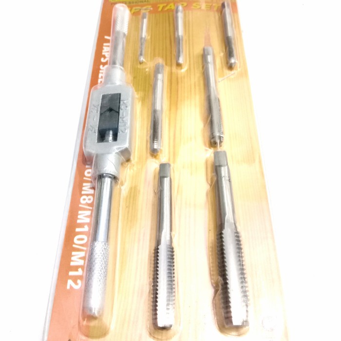 HAND TAP SENAI SET 8PCS M3 M4 M5 M6 M8 M10 M12 HAND TAP