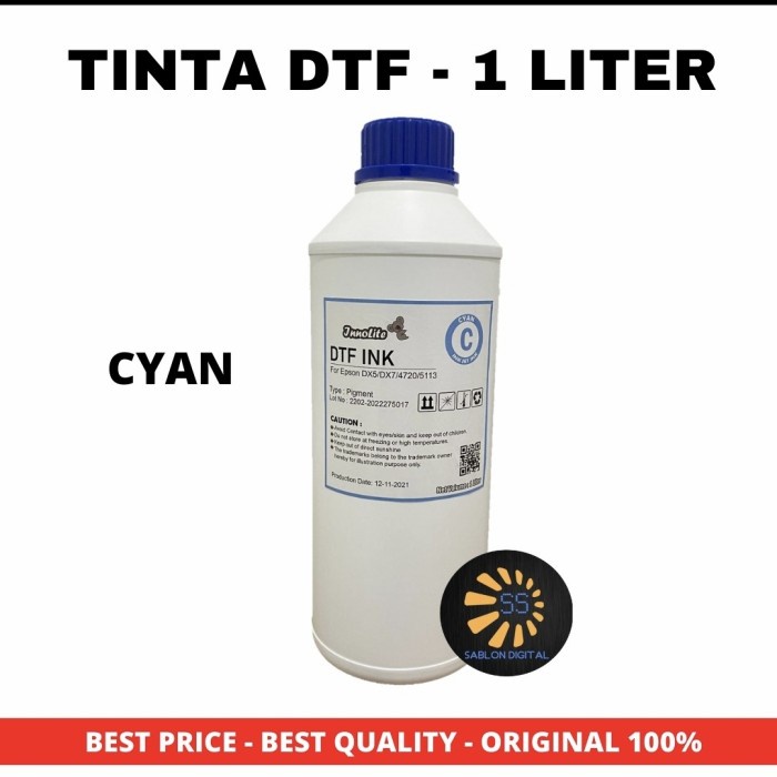 

Tinta Dtf Innolite Ukuran 1 Liter Warna Cymk