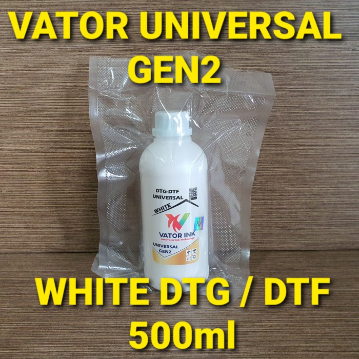 

Vator White Universal Gen2 Dtg Dtf 500Ml Tinta Putih Sablon Digital