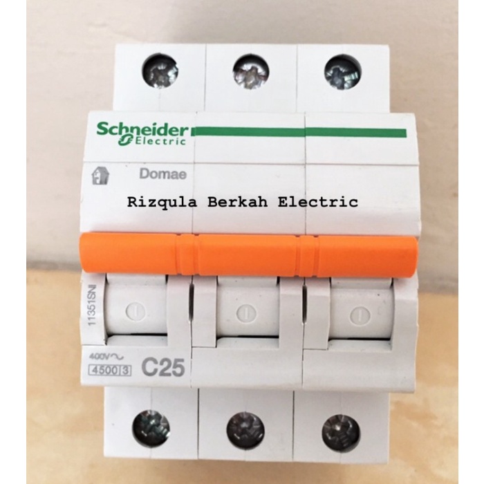 Mcb Domae Schneider 3Phase 25A (Original) Mcb 3P 25A Schneider