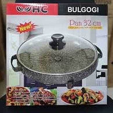 [Ori] Korean Bulgogi Bbq Grill Pan - Panci Panggangan Griller Korea Marble Terbaru