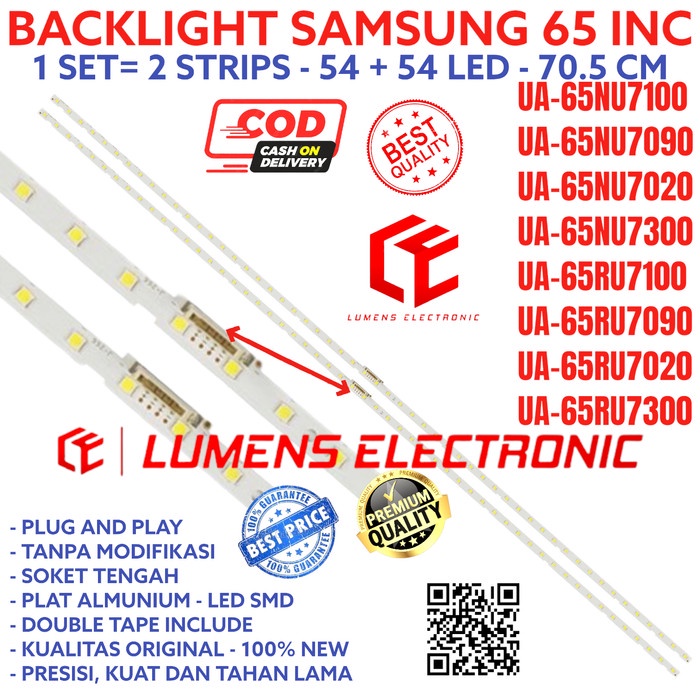 [Ori] Backlight Tv Samsung 65 65Nu7100 65Nu7090 65Nu7020 65Nu7300 Lampu Bl Diskon