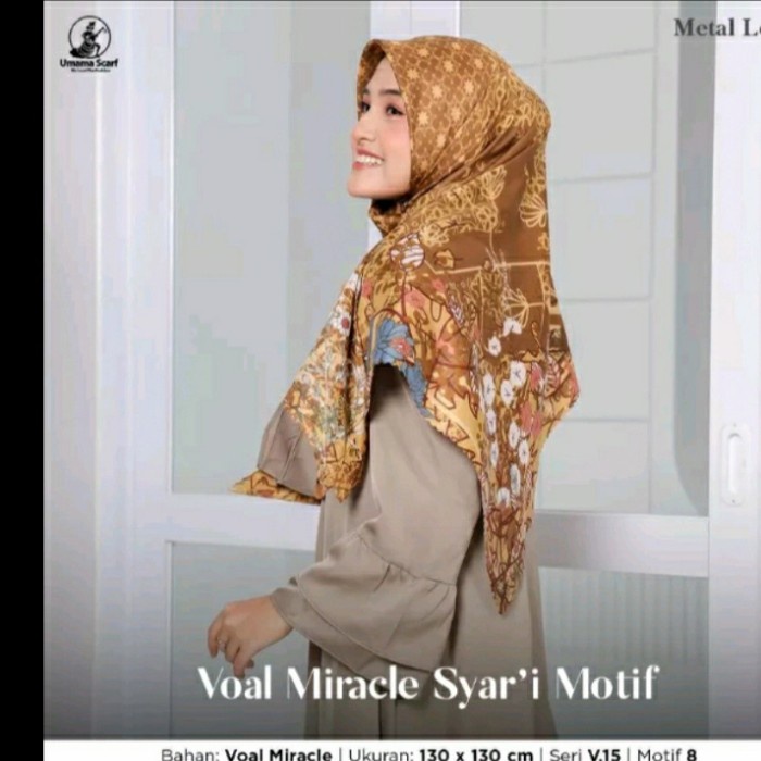 [Original] Umama Scraft..Voal Miracle Syari Motif Logo Umama Terbatas