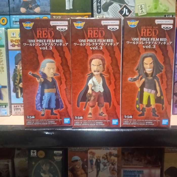 ✅Baru Wcf Shanks Beckman Yasopp Red One Piece Ori Diskon