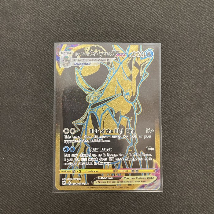 ✅New Ice Rider Calyrex Vmax Secret Rare Astral Radiance Limited