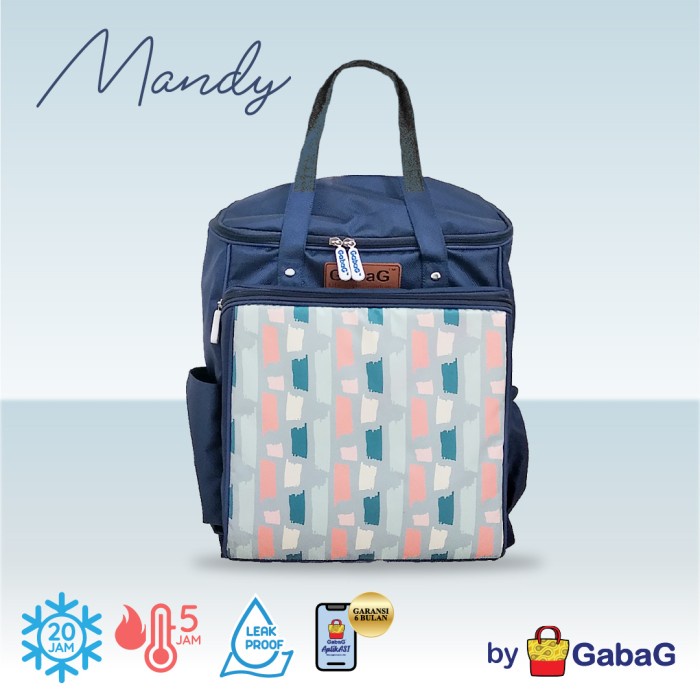 ✅New Ori Gabag Tas Asi - Backpack Cooler Bag 2 In 1 Mandy  Laptop Fit Berkualitas
