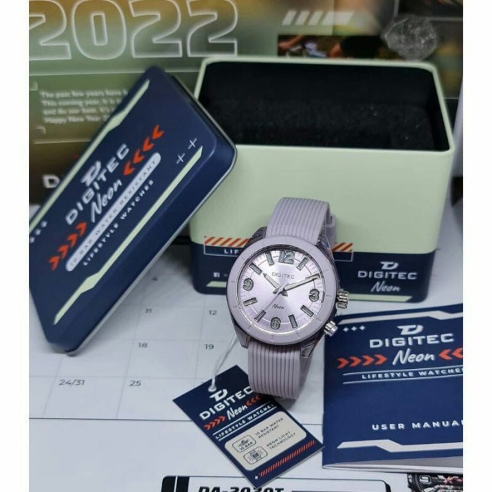 ✅Ori Jam Tangan Wanita Digitec Neon Ungu Original Bisa Sameday