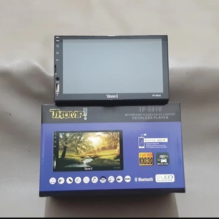 ✅Termurah Tv Head Unit Deckless Thump Tp-6910 7 Inch Terbaru