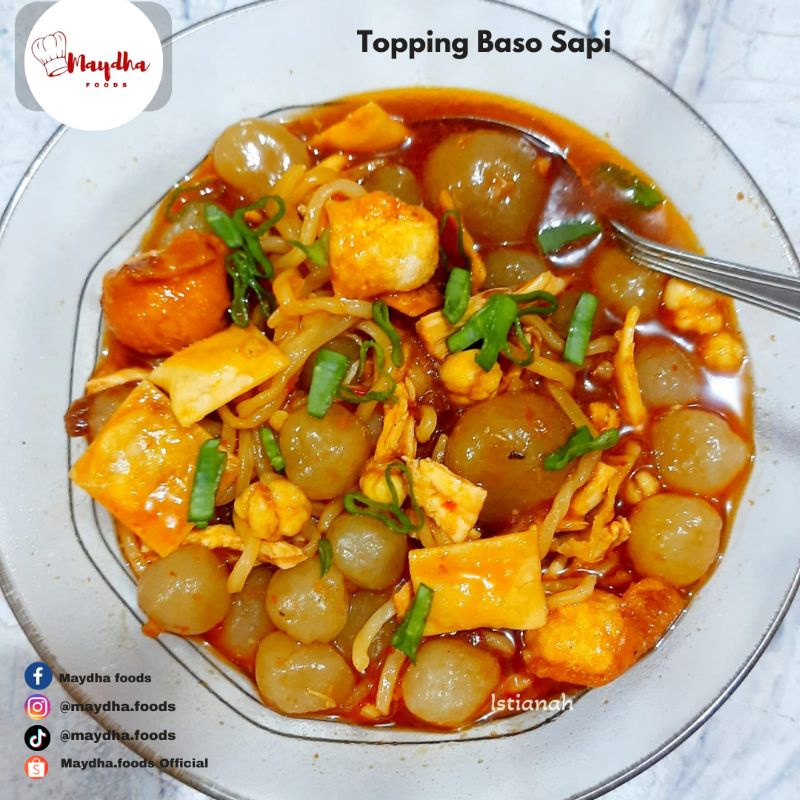 

(TOPPING BASO SAPI) BASO ACI KRIKIL 40 BUTIR KUAH INSTAN ENAK MURAH KENYANG