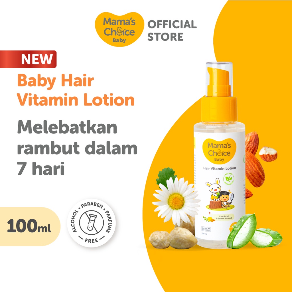 Penumbuh Rambut Bayi | Baby Hair Vitamin Lotion Mama's Choice  - minyak vitamin rambut bayi dan anak