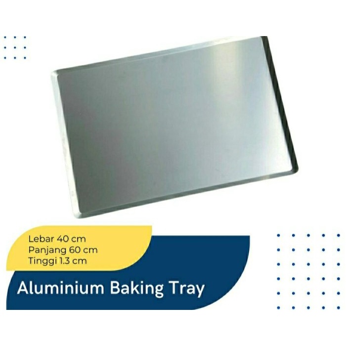 

✅Termurah Baking Tray Aluminium 40X60X H 1.3Cm/ Tatakan Kue Oven Bisa Gojek