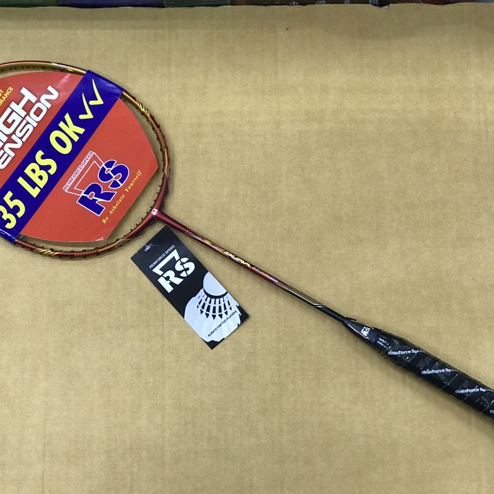 [New Ori] Raket Bulutangkis Rs Dura Tech 35T Plus Free Cover Kain Terbaru
