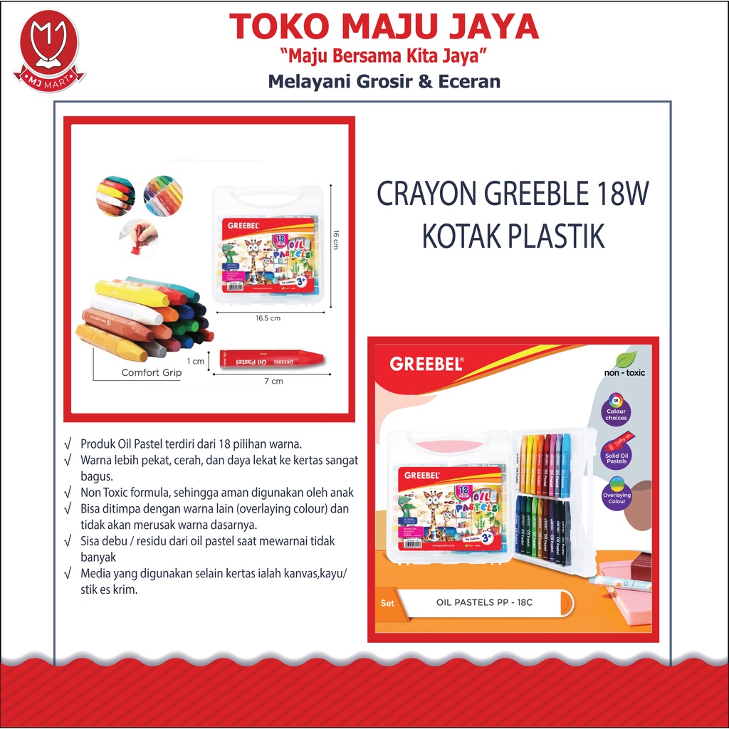 

CRAYON GREEBLE 18W KOTAK PLASTIK