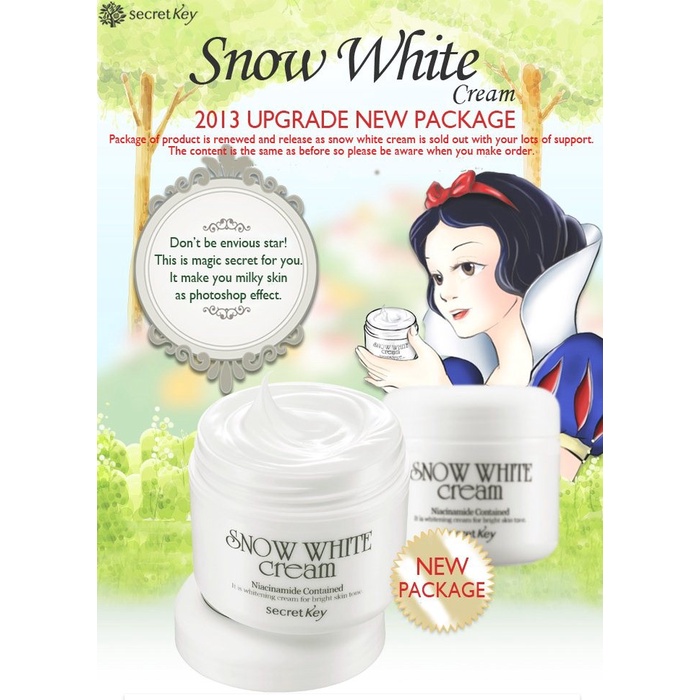 [Original] Secret Key Snow White Cream 50Gr Terbatas