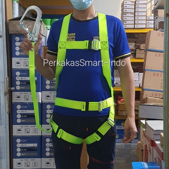 ✅Baru Gosave Full Body Harnes Pithon Single Big Hook Bersertifikat Bisa Sameday