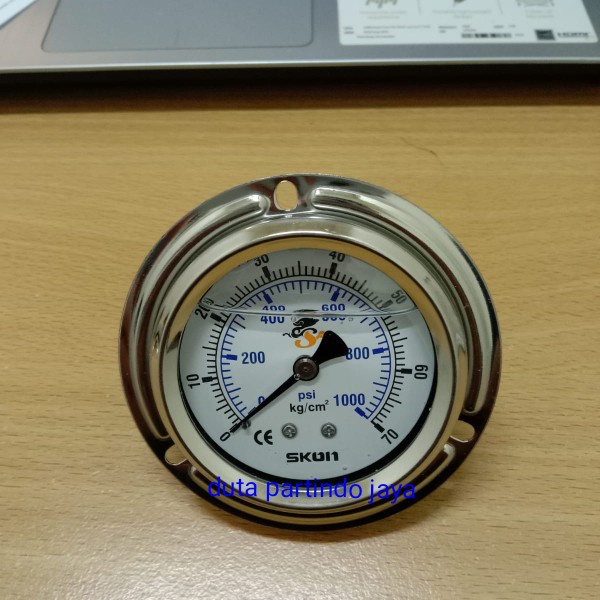 ✅Termurah Pressure Presure Gauge Payung Skon 4 Inch 70 Bar / 1000 Psi Berkualitas