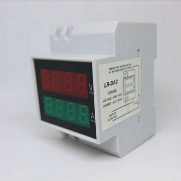 ✅COD Digital Amper Dan Volt Meter Larkin Lr-Da2 Panel Meter Listrik 220V Terbaru
