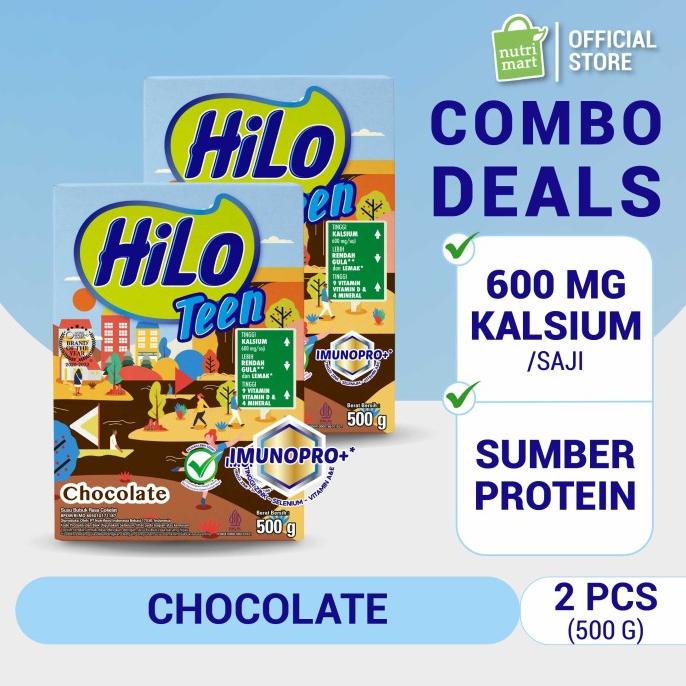 

Twin Pack: Hilo Teen Chocolate 500Gr - Susu Tinggi Kalsium