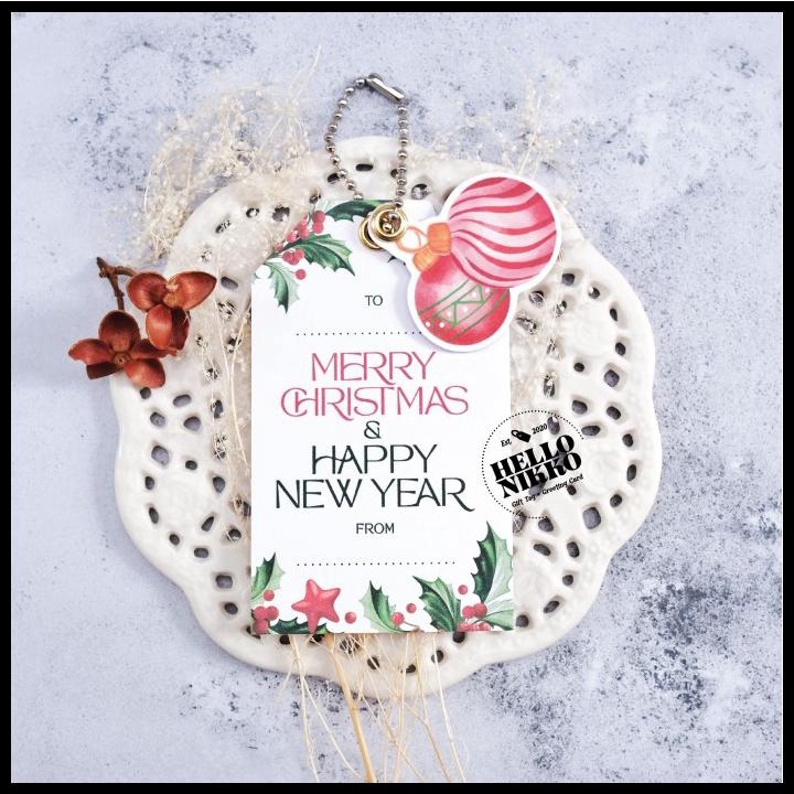 

DISKON GIFT TAG CHRISTMAS EXCLUSIVE KARTU NATAL STICKER HOLIDAY XMAS HANG OK !!!!
