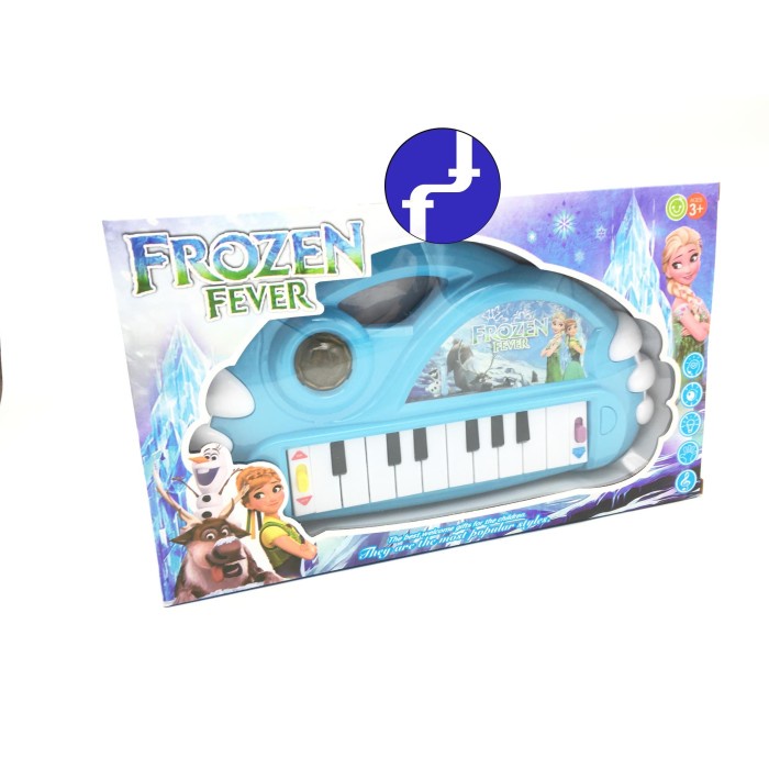 Mainan Anak Piano Anak FROZEN Animal Piano Grand Bayi Biru 899-1
