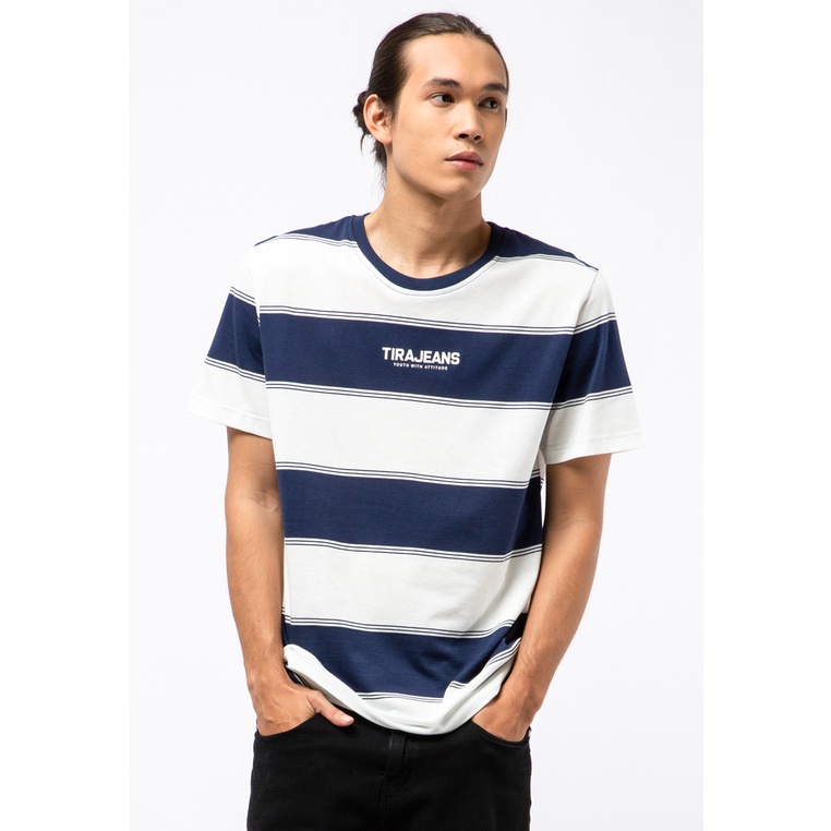 Tirajeans Stripe T-shirt TTS202S21110F21 Blue