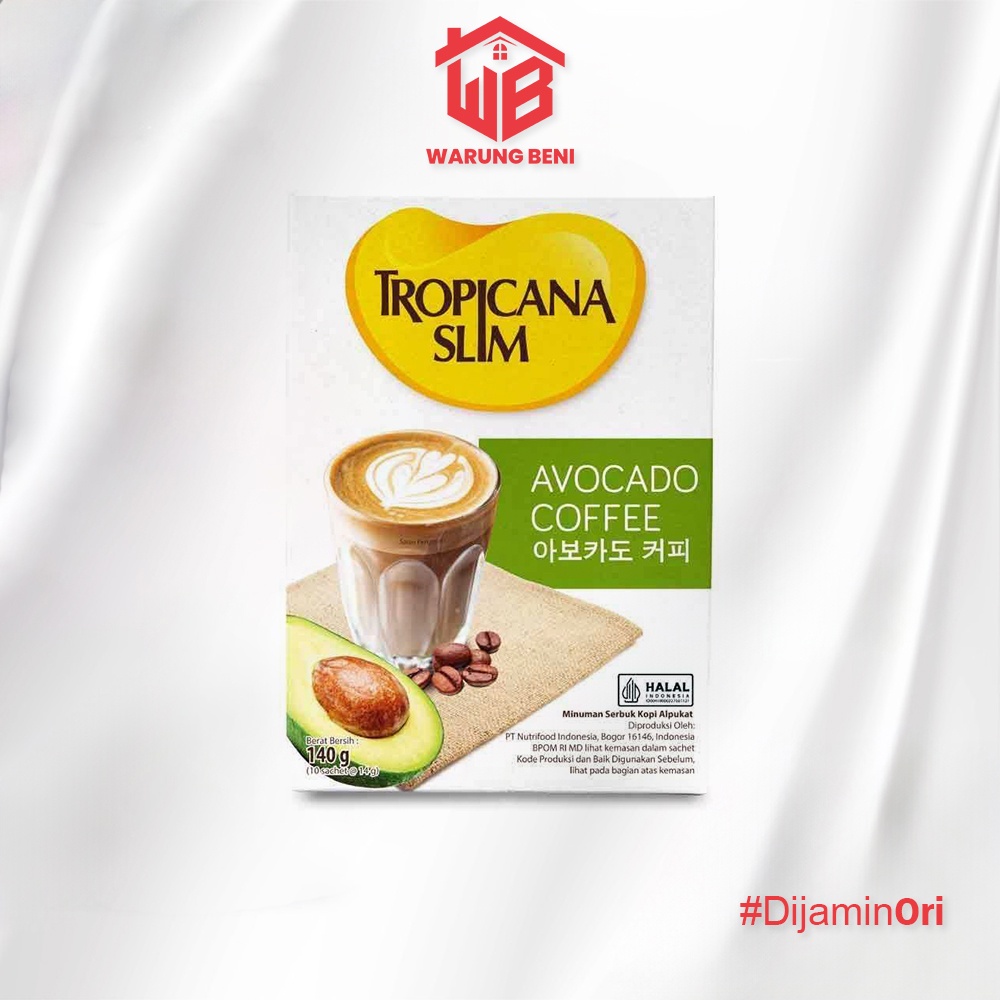 

Tropicana Slim Kopi Bebas Gula Avocado Coffee (10 Sachet)