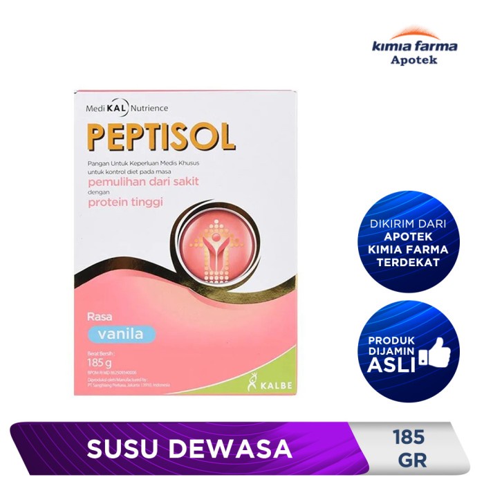 

Peptisol Vanila 185 Gr / Susu Dewasa / Kimia Farma