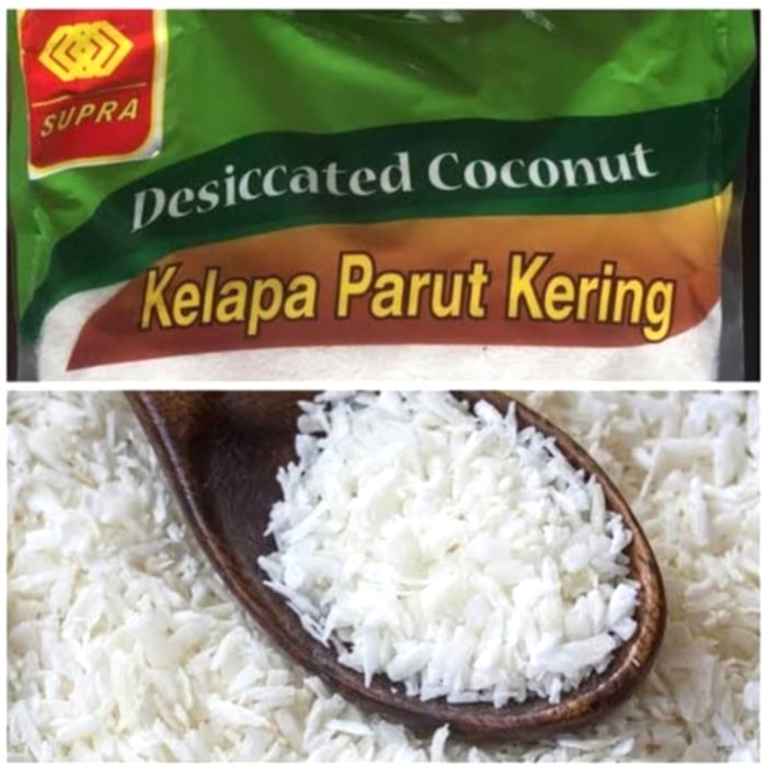 

Harga!! DESICCATED COCONUT - 1 KG/ KELAPA PARUT KERING - 1KG